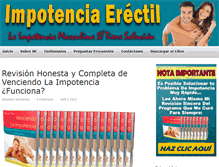 Tablet Screenshot of impotenciaerectil.com